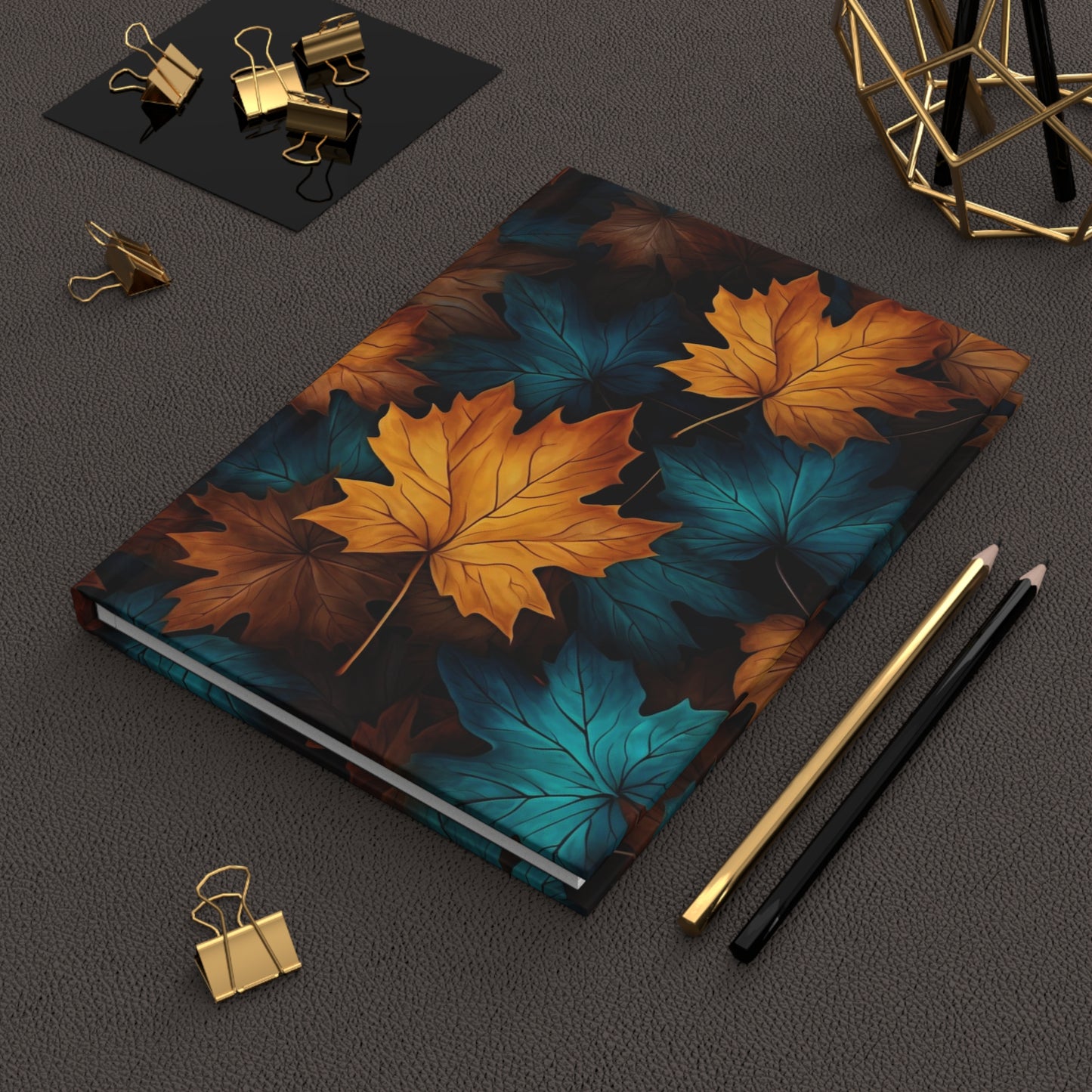 Blue and Orange Fall Leaves Hardcover - Your Ultimate Companion for Planning, Reflection, and Personal Growth