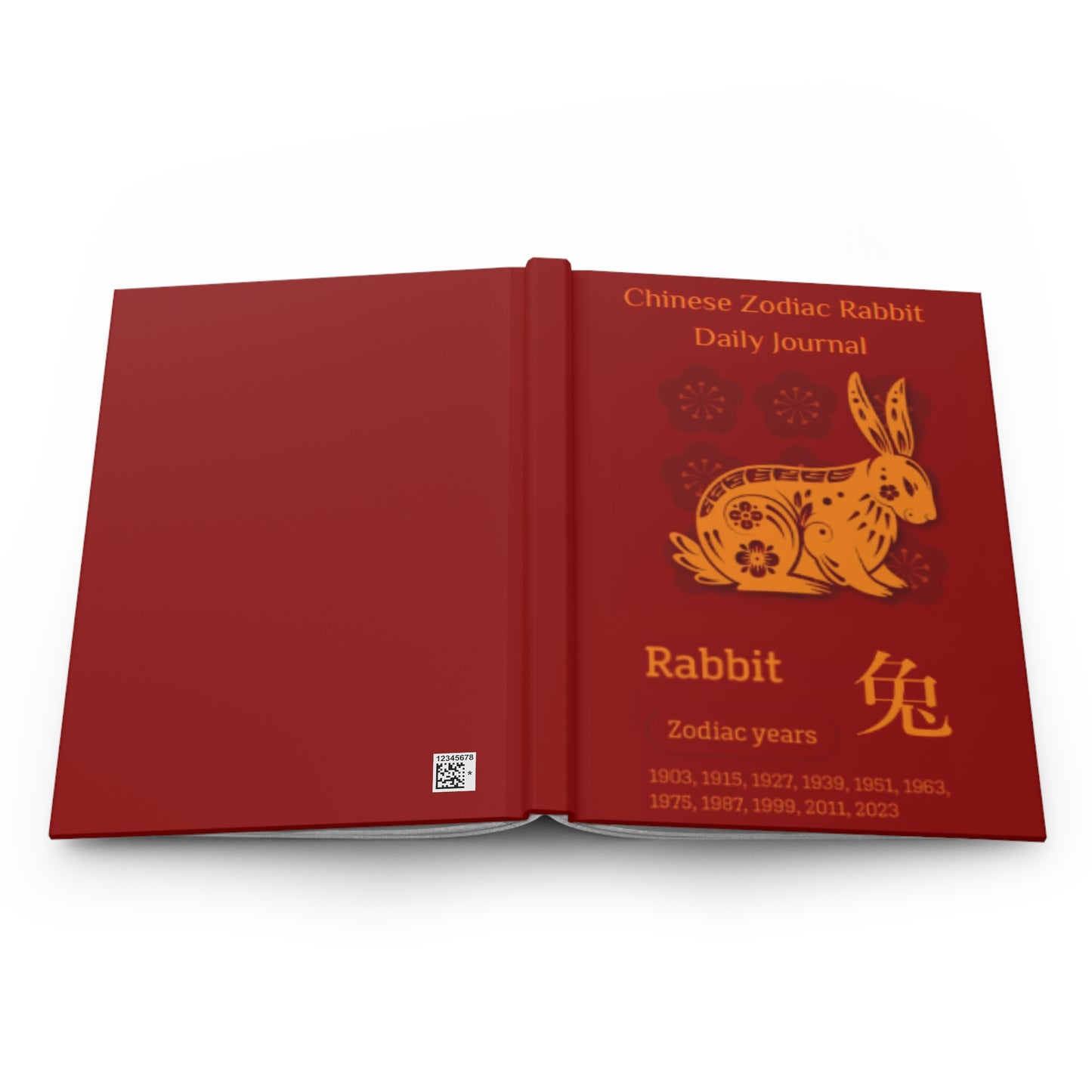 Chinese Zodiac Rabbit Daily Journal - Hardcover - Your Ultimate Companion for Planning, Reflection, and Personal Growth