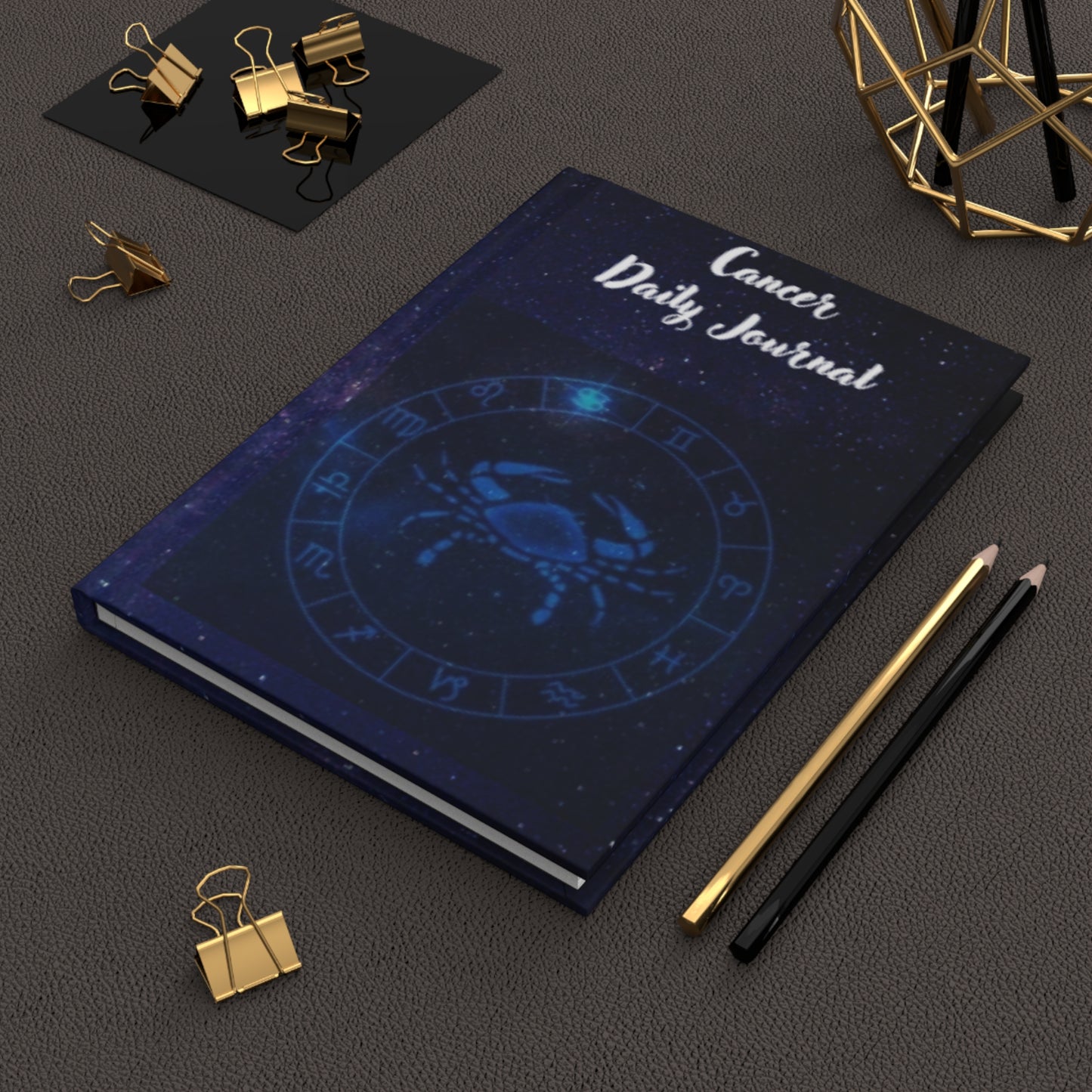 Cancer Sign Daily Journal - Hardcover - Astrological Themed Journal for Reflection and Memories