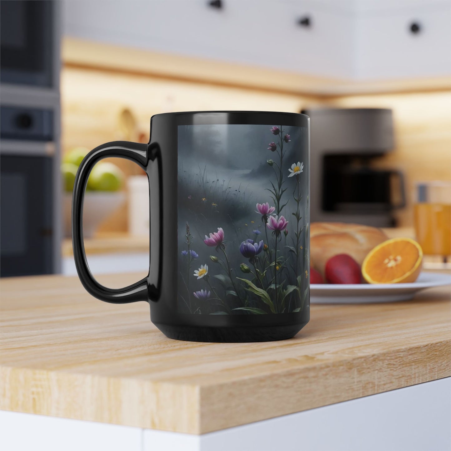 Moonlight Flowers 15oz Coffee Mug β Reflection β’ Gratitude β’ Growth