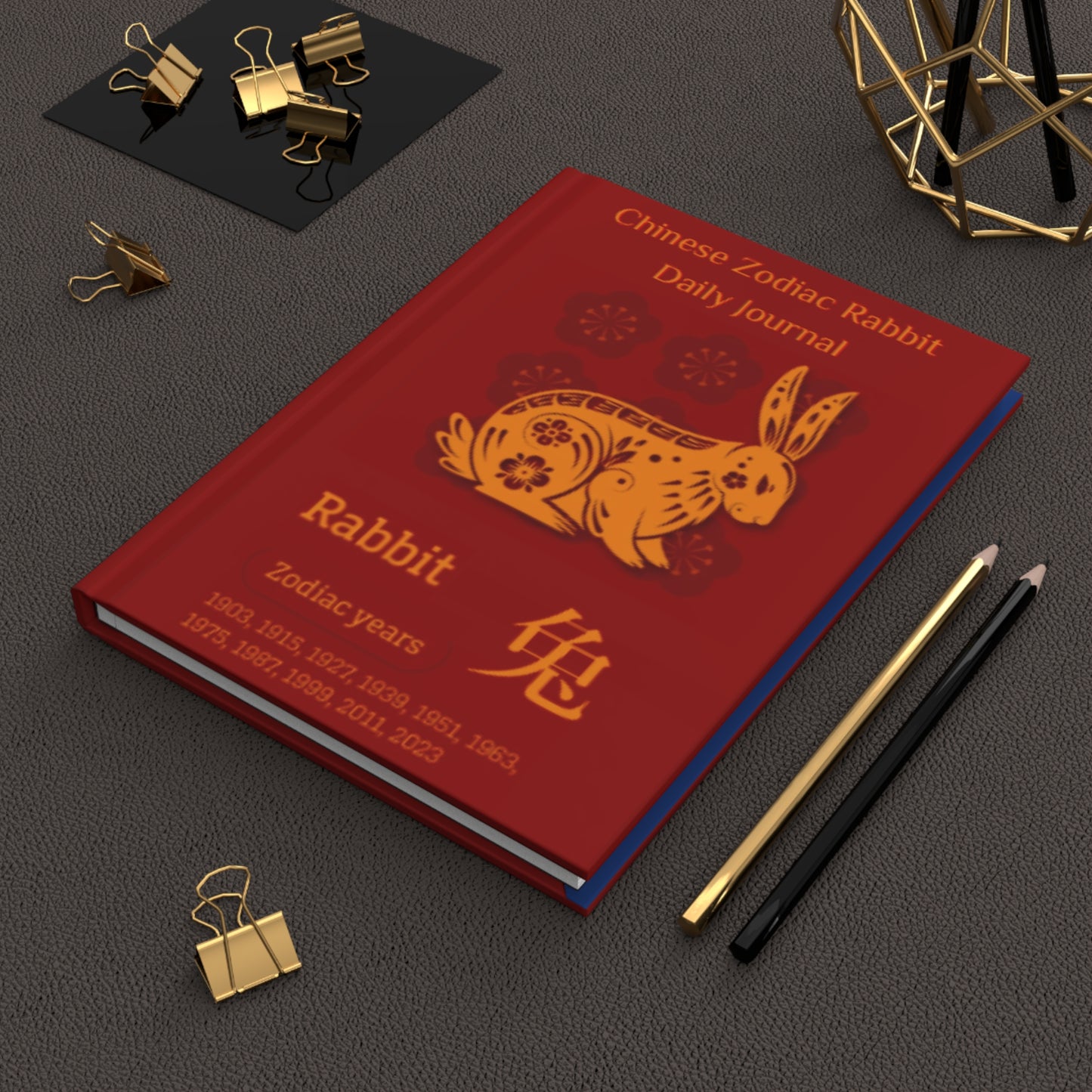 Chinese Zodiac Rabbit Daily Journal - Hardcover - Your Ultimate Companion for Planning, Reflection, and Personal Growth