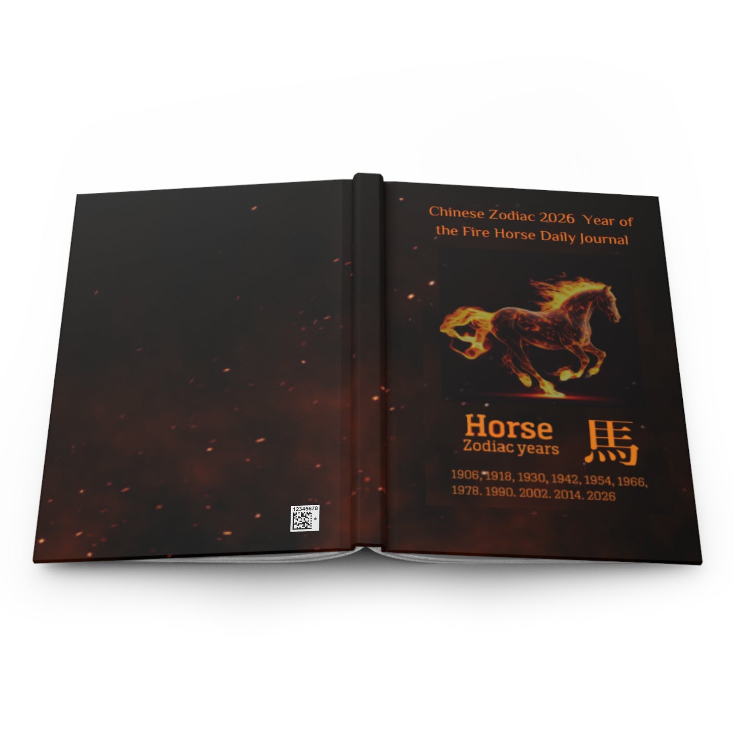 Chinese Zodiac 2026 Year of the Fire Horse Daily Journal - Hardcover - Your Ultimate Companion for Planning, Reflection, and Personal Growth