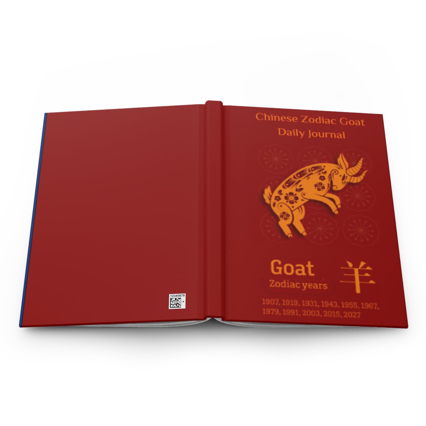 Chinese Zodiac Goat Daily Journal - Hardcover - Your Ultimate Companion for Planning, Reflection, and Personal Growth