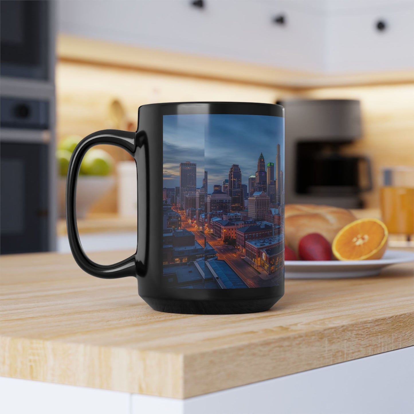 Cleveland OH Sunset Skyline 15oz Mug