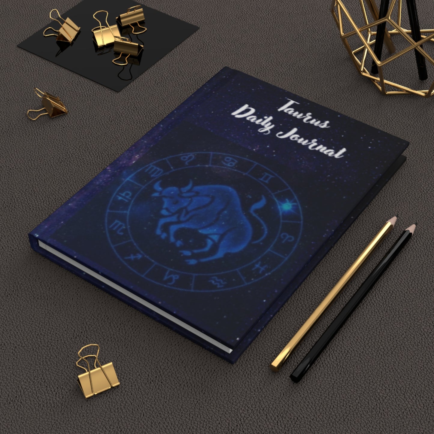Taurus Sign Daily Journal - Hardcover - Astrological Themed Journal for Reflection and Memories