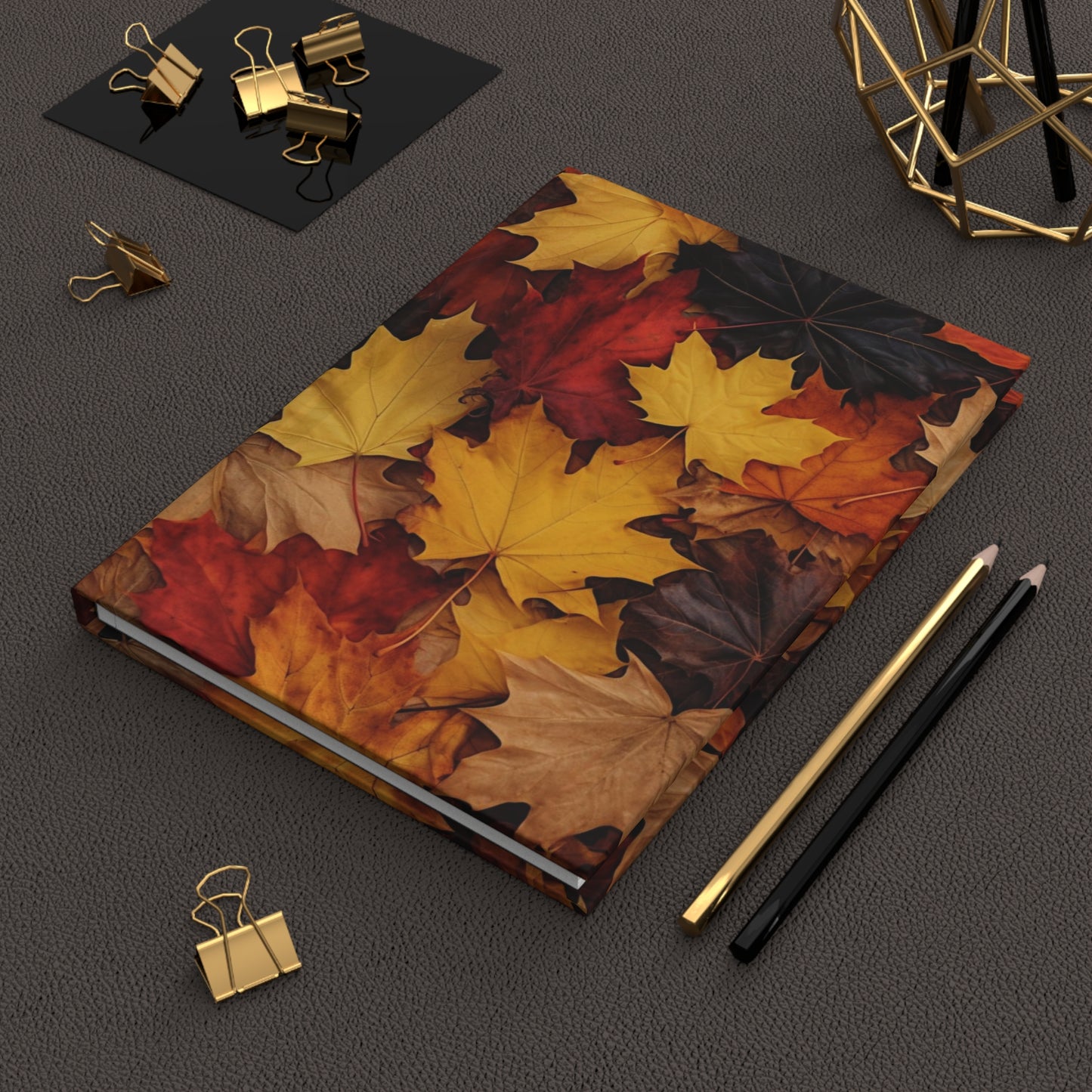 Fall Leaf Collage Daily Journal - Hardcover - Your Ultimate Companion for Planning, Reflection, and Personal Growth