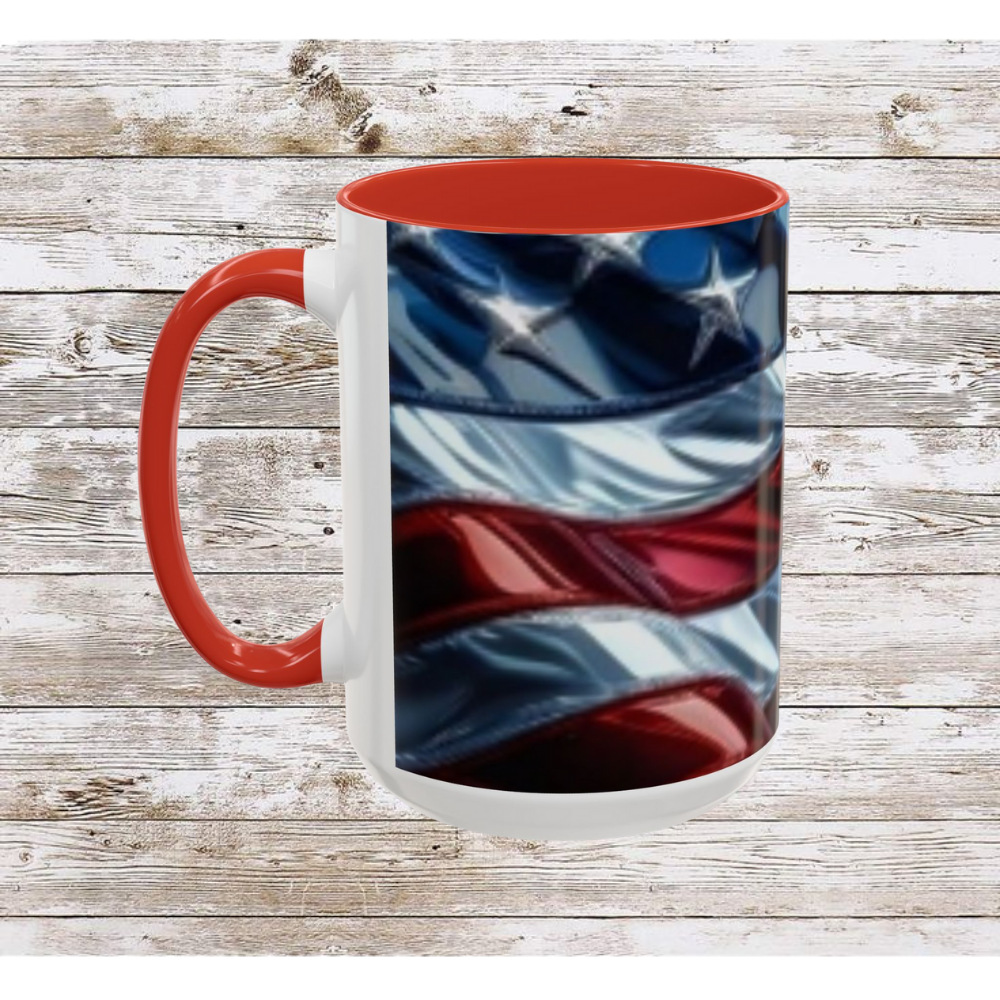 USA Flag Coffee Mug | Perfect Gift for Patriots, Home Decor, Father's Day, Coffee Lovers, Art Enthusiasts