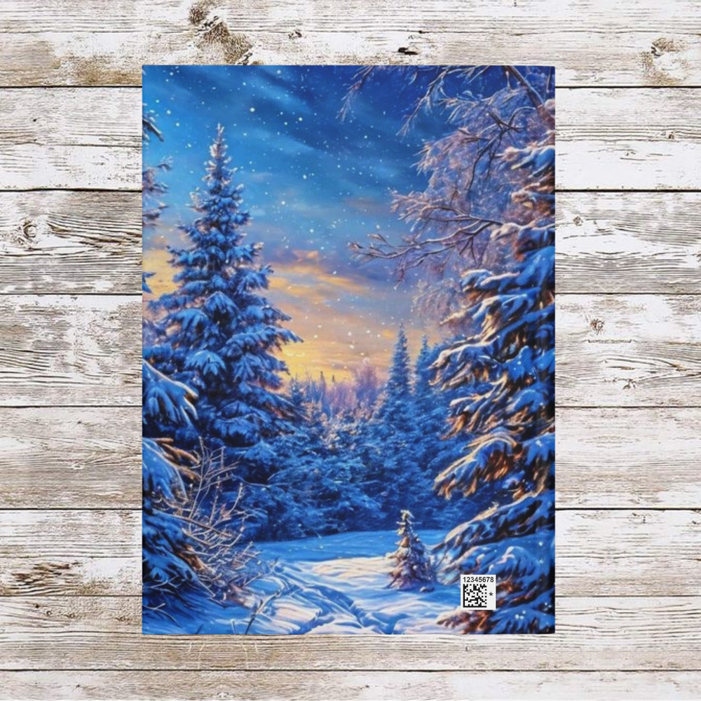 Winter Christmas Tree Daily Journal - Hardcover Journal, Planner, Personal Growth Gift, Notebook, Bullet Journal, Organizer, Matte