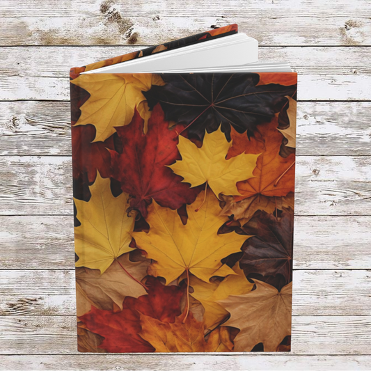 Fall Leaf Collage Daily Journal - Hardcover - Your Ultimate Companion for Planning, Reflection, and Personal Growth