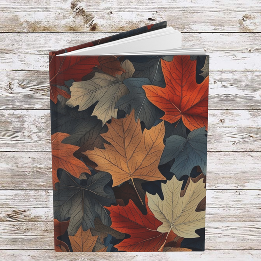 Colorful Leaves Collage Daily Journal - Hardcover - Your Ultimate Companion for Planning, Reflection, and Personal Growth