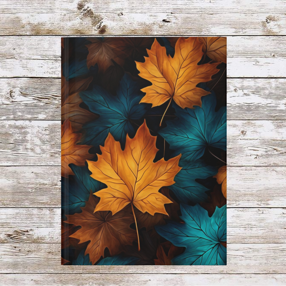 Blue and Orange Fall Leaves Hardcover - Your Ultimate Companion for Planning, Reflection, and Personal Growth