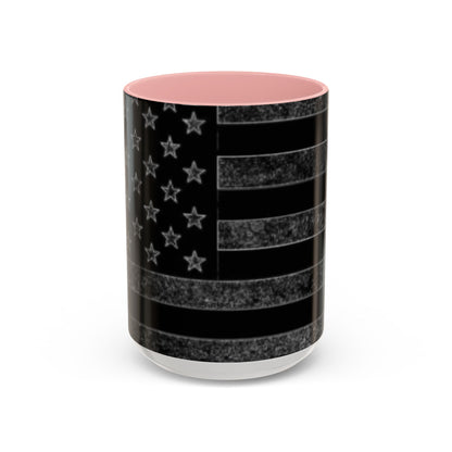 Black USA Flag Coffee Mug | Perfect Gift for Patriots, Home Decor, Father's Day, Coffee Lovers, Art Enthusiasts