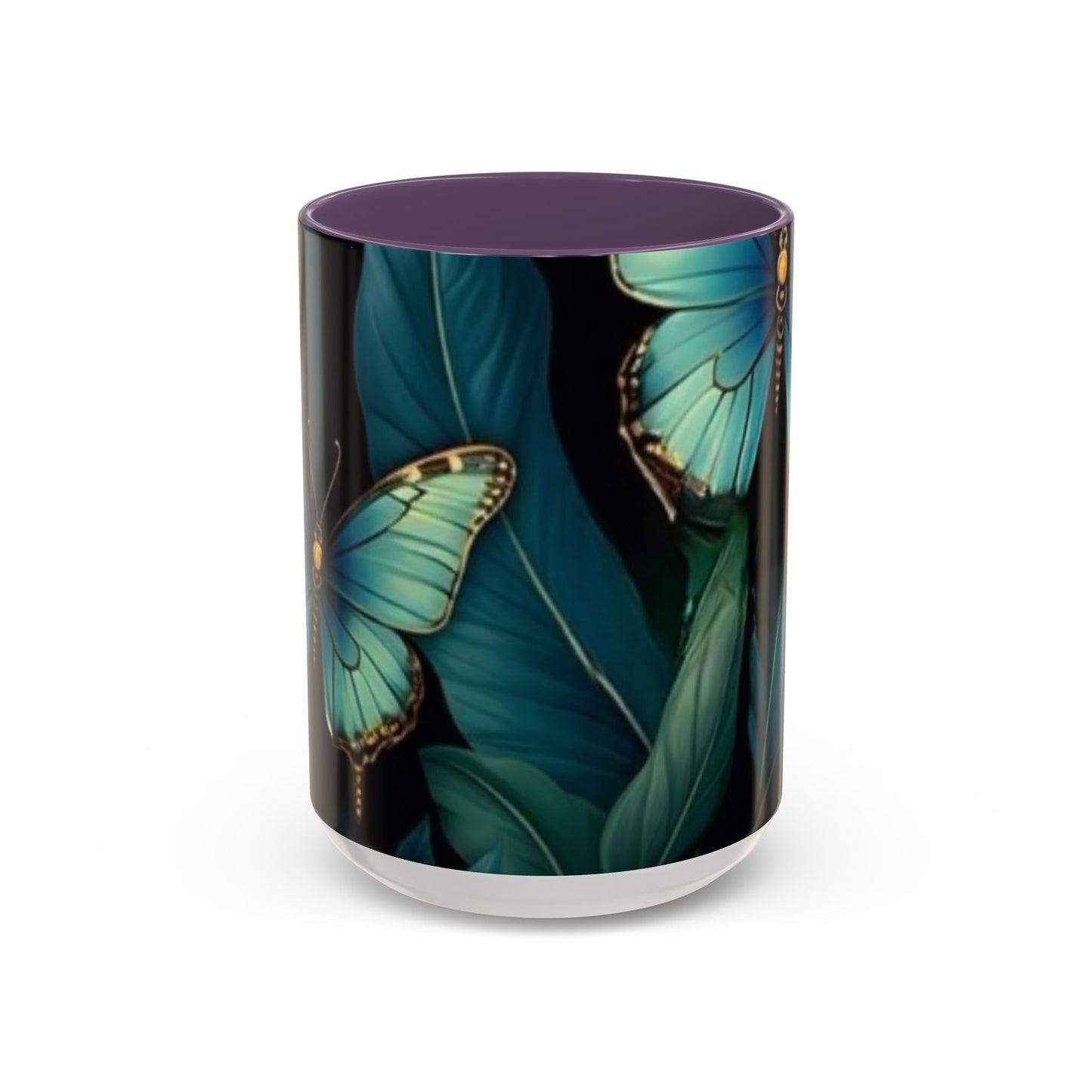 Blue Butterfly Accent Coffee Mug | Perfect Gift for Nature Lovers, Home Decor, Mother's Day, Coffee Lovers, Art Enthusiasts