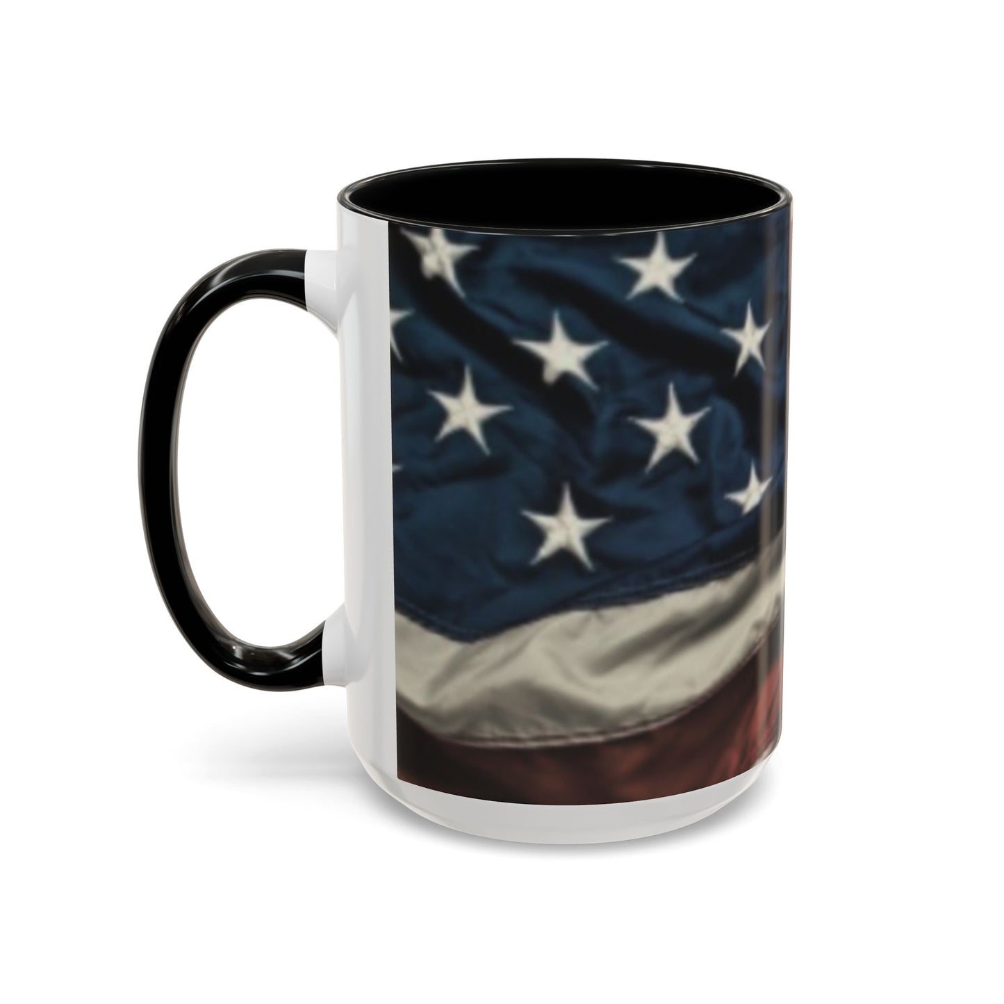 Wrinkled USA Flag Coffee Mug | Perfect Gift for Patriots, Home Decor, Father's Day, Coffee Lovers, Art Enthusiasts