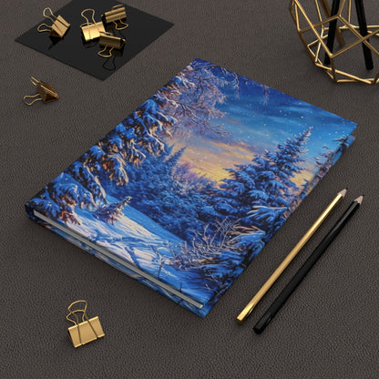 Winter Christmas Tree Daily Journal - Hardcover Journal, Planner, Personal Growth Gift, Notebook, Bullet Journal, Organizer, Matte