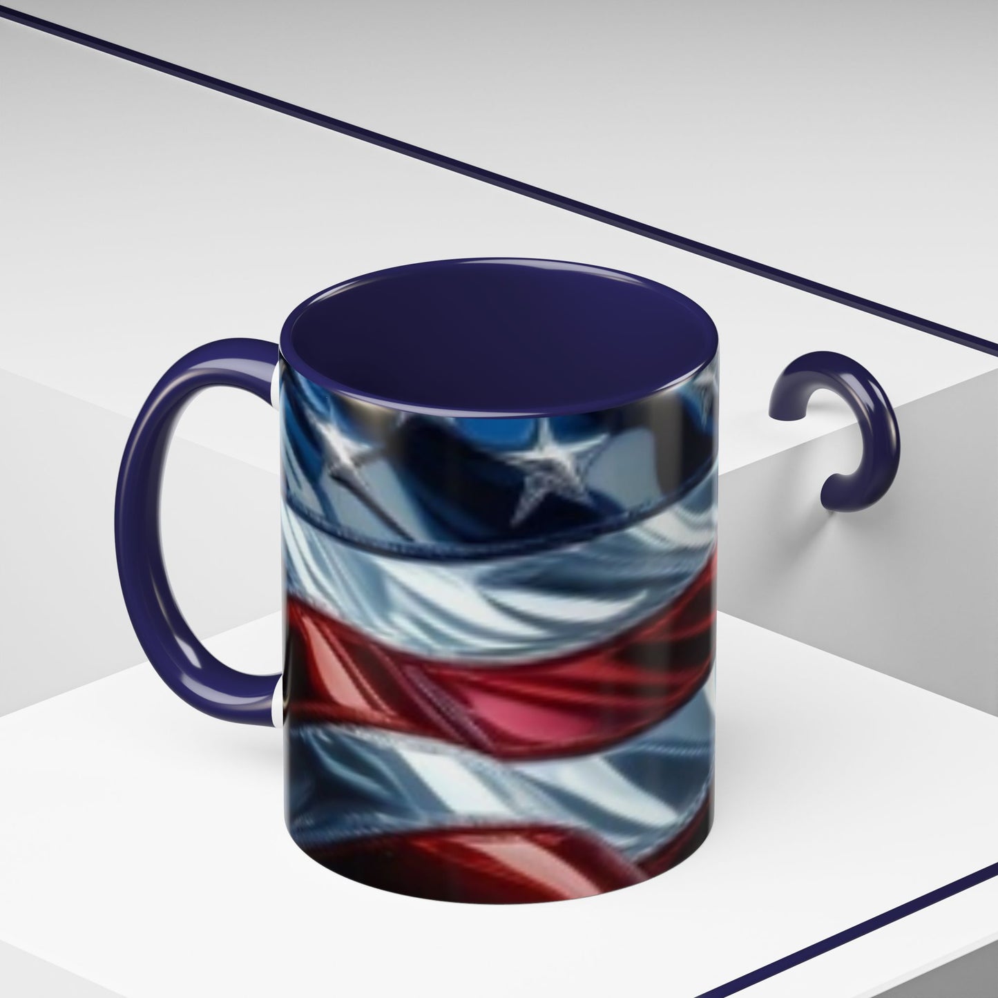 USA Flag Coffee Mug | Perfect Gift for Patriots, Home Decor, Father's Day, Coffee Lovers, Art Enthusiasts