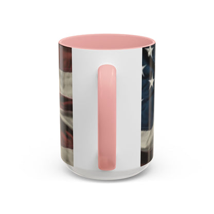 Wrinkled USA Flag Coffee Mug | Perfect Gift for Patriots, Home Decor, Father's Day, Coffee Lovers, Art Enthusiasts