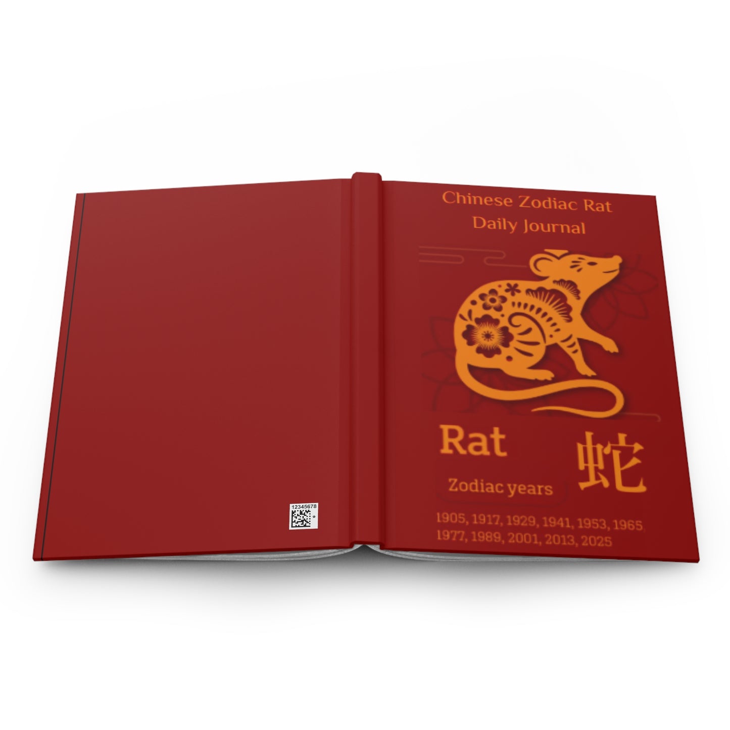 Chinese Zodiac Rat Daily Journal - Hardcover - Your Ultimate Companion for Planning, Reflection, and Personal Growth