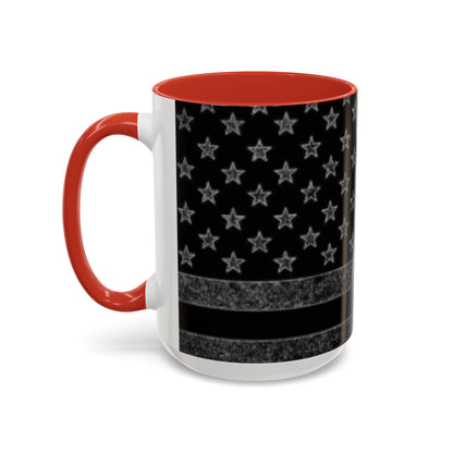 Black USA Flag Coffee Mug | Perfect Gift for Patriots, Home Decor, Father's Day, Coffee Lovers, Art Enthusiasts