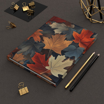 Colorful Leaves Collage Daily Journal - Hardcover - Your Ultimate Companion for Planning, Reflection, and Personal Growth