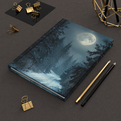 Winter Moon Hardcover Journal — Holiday Planner & Daily Notebook