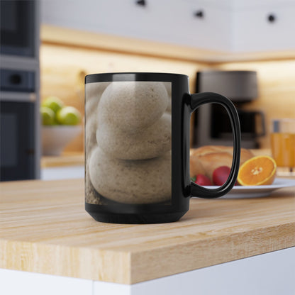 Sand Zen 15oz Black Ceramic Mug — Sand Zen Coffee Cup