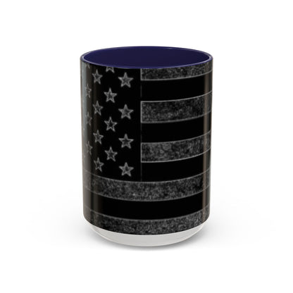 Black USA Flag Coffee Mug | Perfect Gift for Patriots, Home Decor, Father's Day, Coffee Lovers, Art Enthusiasts