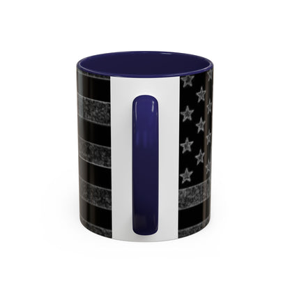 Black USA Flag Coffee Mug | Perfect Gift for Patriots, Home Decor, Father's Day, Coffee Lovers, Art Enthusiasts