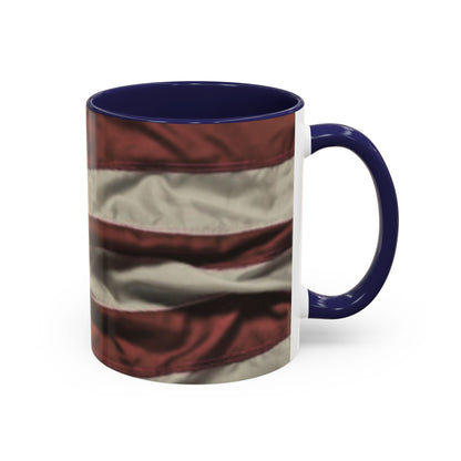 Wrinkled USA Flag Coffee Mug | Perfect Gift for Patriots, Home Decor, Father's Day, Coffee Lovers, Art Enthusiasts