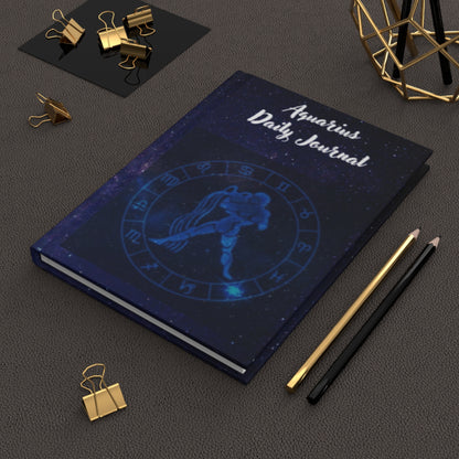 Aquarius Daily Journal - Hardcover - Your Ultimate Companion for Planning, Reflection, and Personal Growth