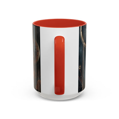Compasses and Map Themed Coffee Mug, Traveler Gift, Adventure Mug, Wanderlust Mug, Explorer Cup, Camping Mug, Unique Map Mug