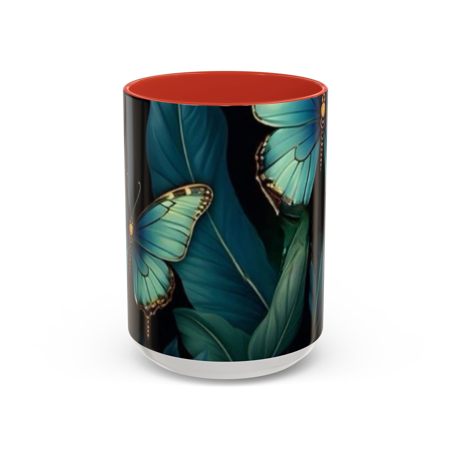 Blue Butterfly Accent Coffee Mug | Perfect Gift for Nature Lovers, Home Decor, Mother's Day, Coffee Lovers, Art Enthusiasts