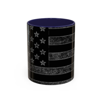 Black USA Flag Coffee Mug | Perfect Gift for Patriots, Home Decor, Father's Day, Coffee Lovers, Art Enthusiasts