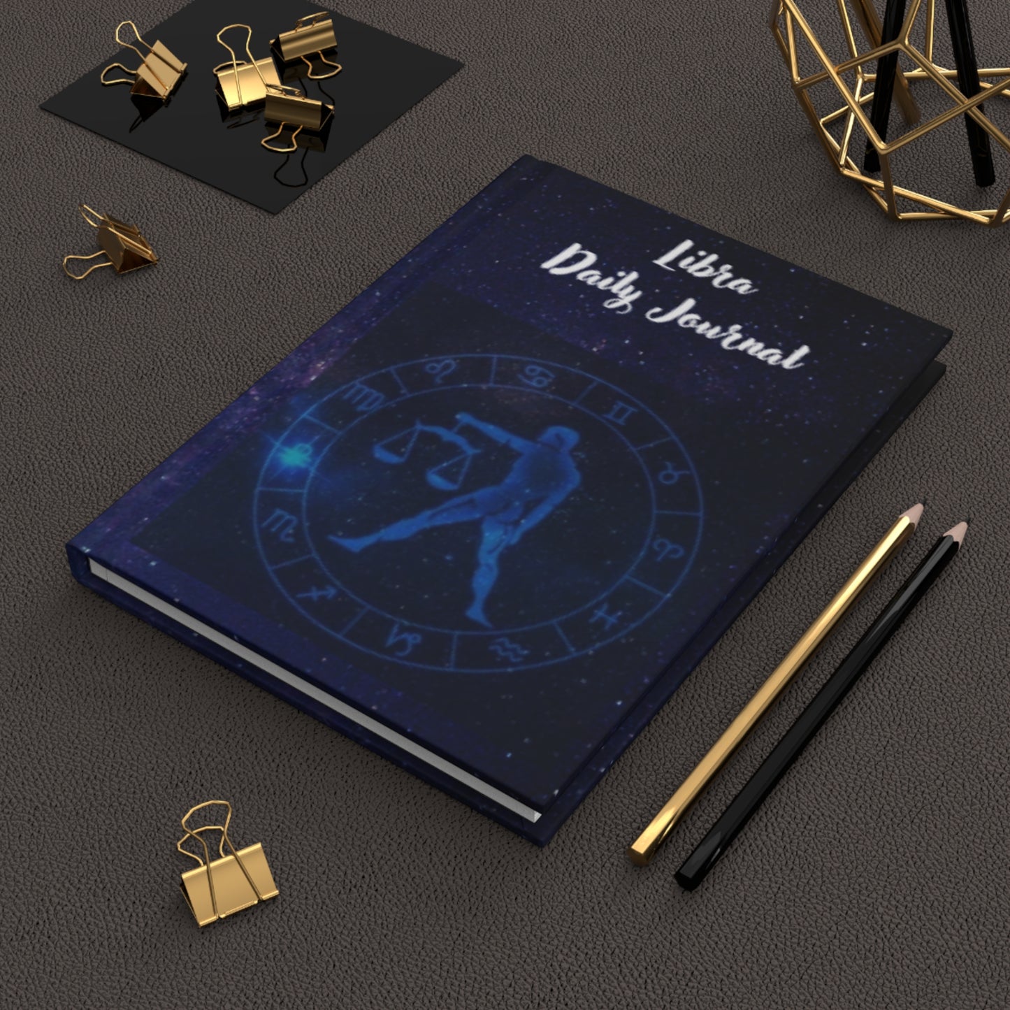 Libra Sign Daily Journal - Hardcover - Astrological Themed Journal for Reflection and Memories