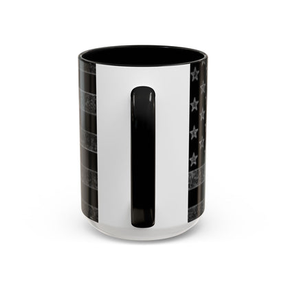 Black USA Flag Coffee Mug | Perfect Gift for Patriots, Home Decor, Father's Day, Coffee Lovers, Art Enthusiasts