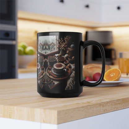 Cinnamon & Coffee 15oz Black Mug
