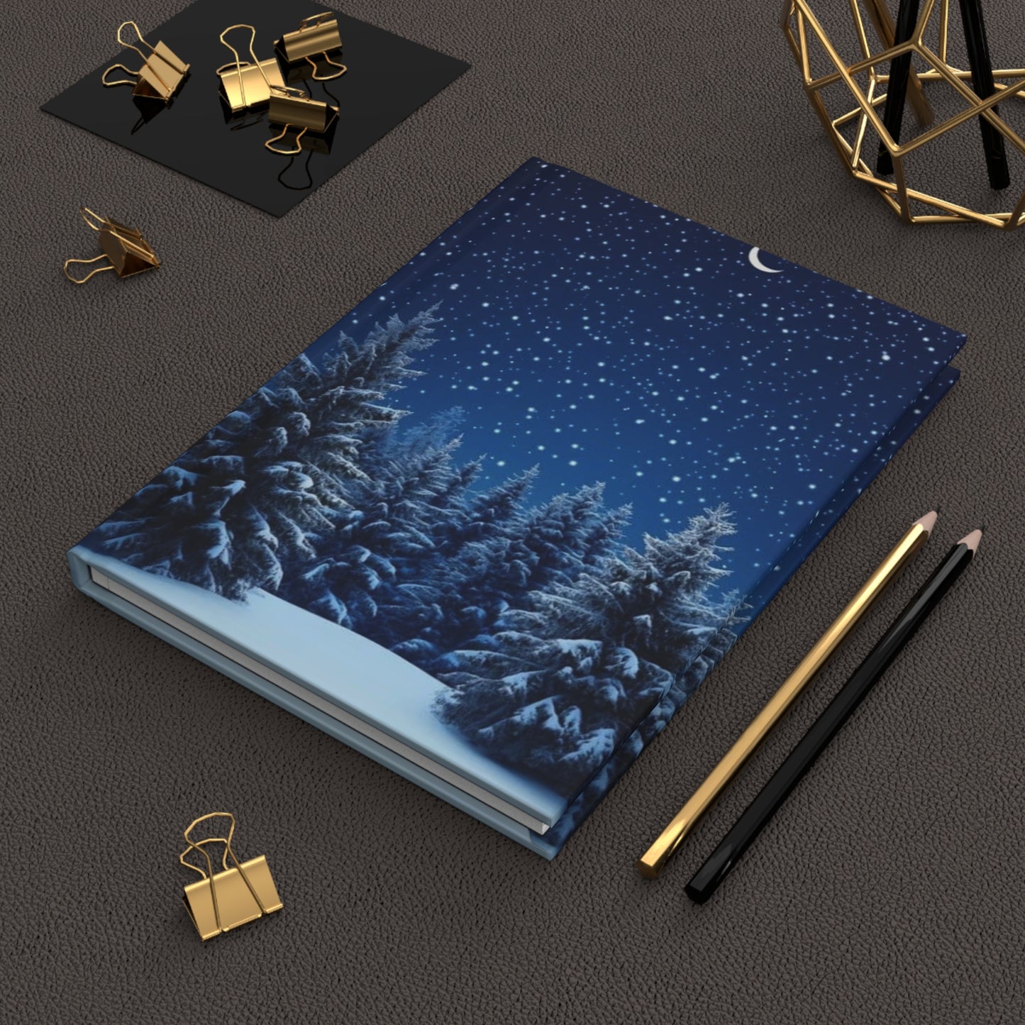 Green Christmas Tree Daily Journal - Hardcover Journal, Planner, Personal Growth Gift, Notebook, Bullet Journal, Organizer, Matte