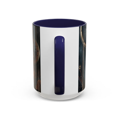 Compasses and Map Themed Coffee Mug, Traveler Gift, Adventure Mug, Wanderlust Mug, Explorer Cup, Camping Mug, Unique Map Mug