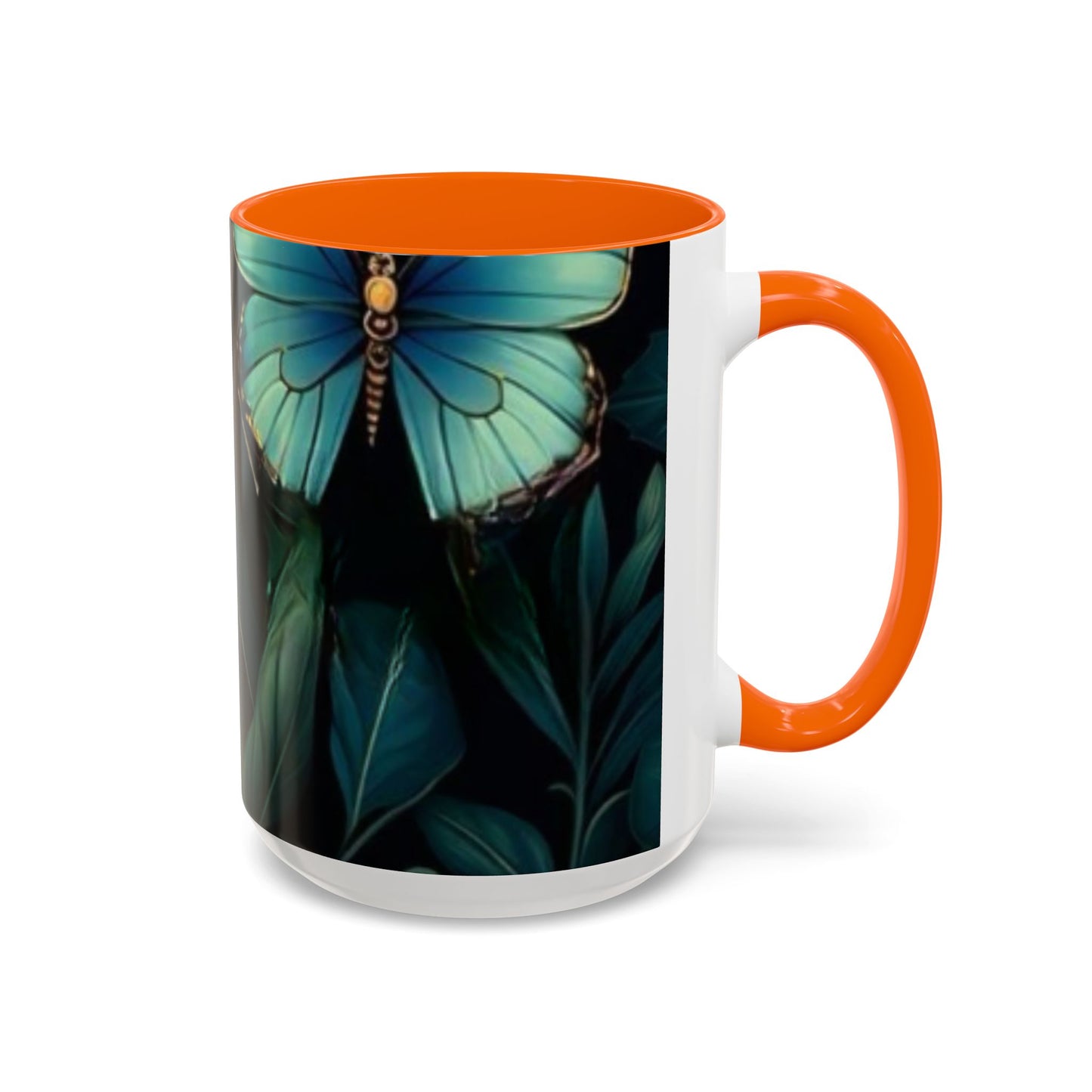Blue Butterfly Accent Coffee Mug | Perfect Gift for Nature Lovers, Home Decor, Mother's Day, Coffee Lovers, Art Enthusiasts