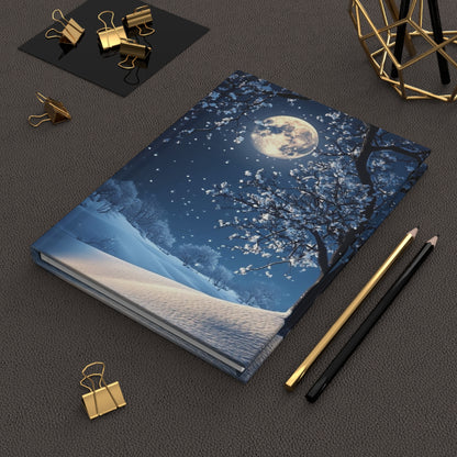 White Winter Tree Hardcover Journal — Holiday Planner & Daily Notebook