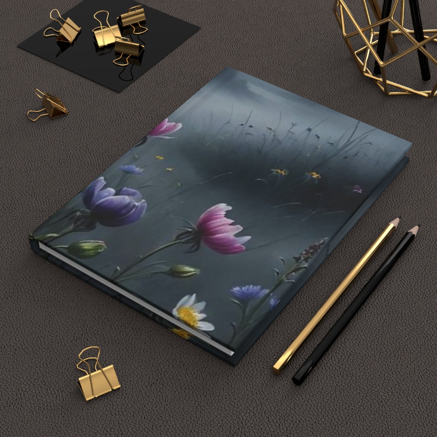 Moonlight Flowers Daily Journal - Hardcover - Your Ultimate Companion for Planning, Reflection, and Personal Growth