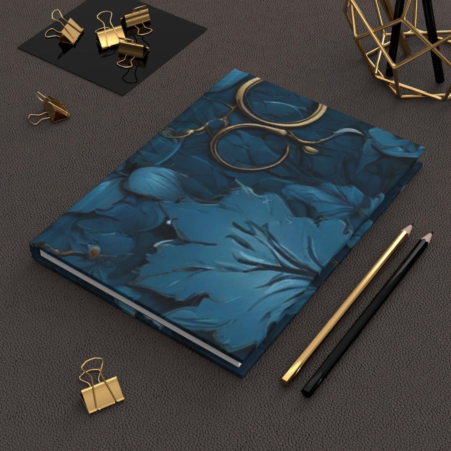 Blue Leaf Daily Journal - Hardcover - Your Ultimate Companion for Planning, Reflection, and Personal Growth