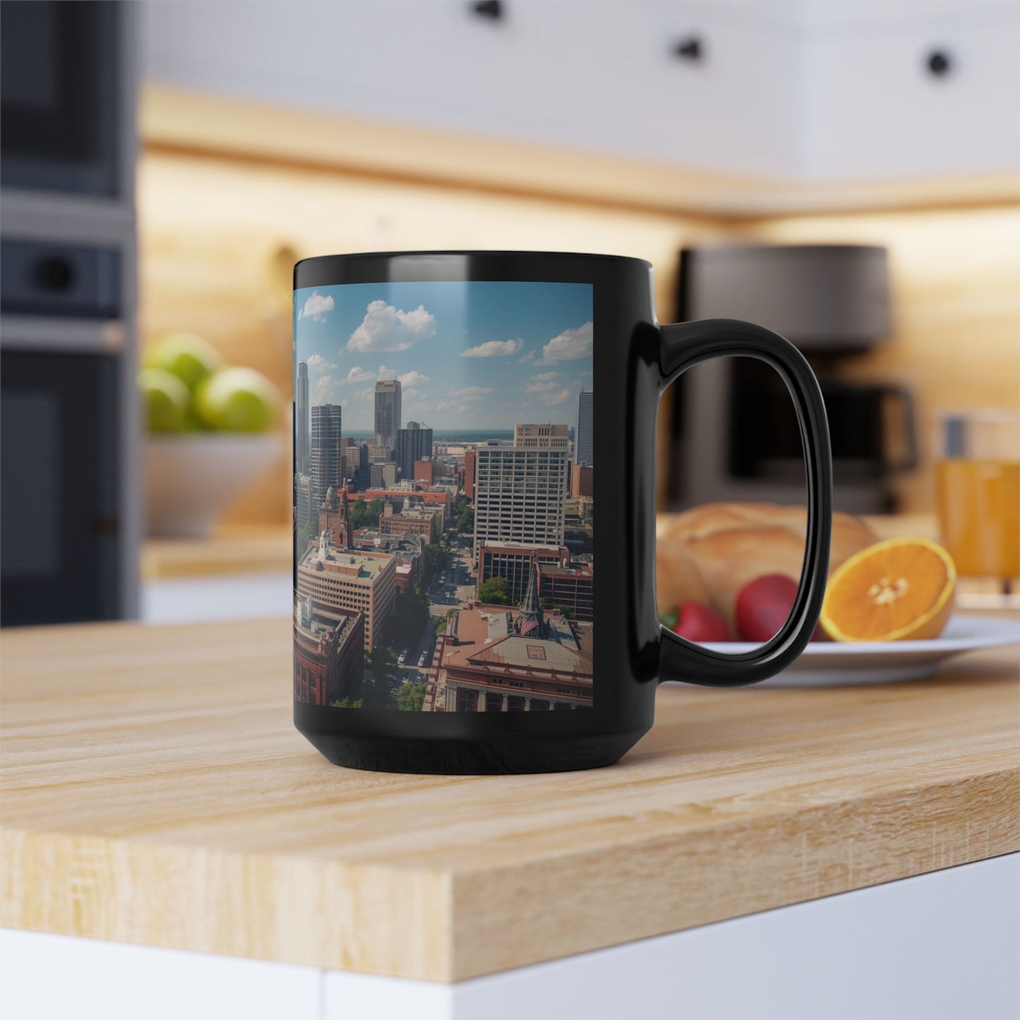 Cleveland OH Daytime Skyline 15oz Coffee Mug