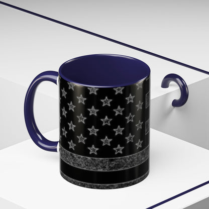Black USA Flag Coffee Mug | Perfect Gift for Patriots, Home Decor, Father's Day, Coffee Lovers, Art Enthusiasts