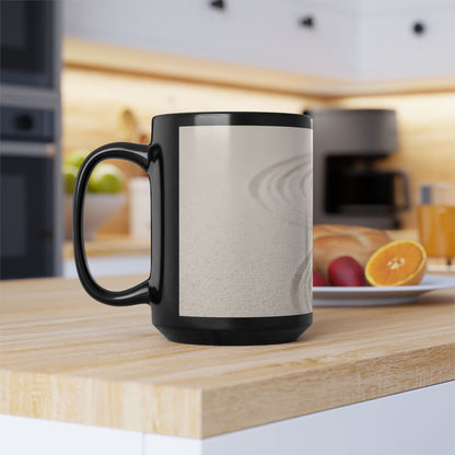 Zen Stones 15oz Coffee Mug — Reflection • Gratitude • Growth