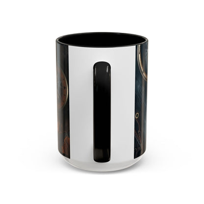 Compasses and Map Themed Coffee Mug, Traveler Gift, Adventure Mug, Wanderlust Mug, Explorer Cup, Camping Mug, Unique Map Mug