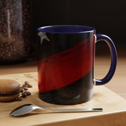 Red & Blue USA Flag Coffee Mug | Perfect Gift for Patriots, Home Decor, Father's Day, Coffee Lovers, Art Enthusiasts