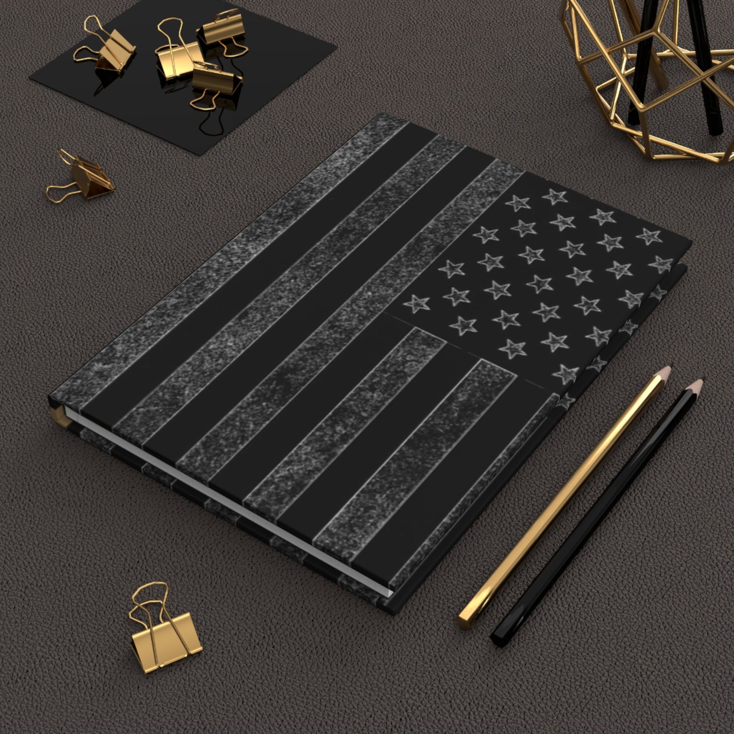 Black USA Flag Design Hardcover - Your Ultimate Companion for Planning, Reflection, and Personal Growth