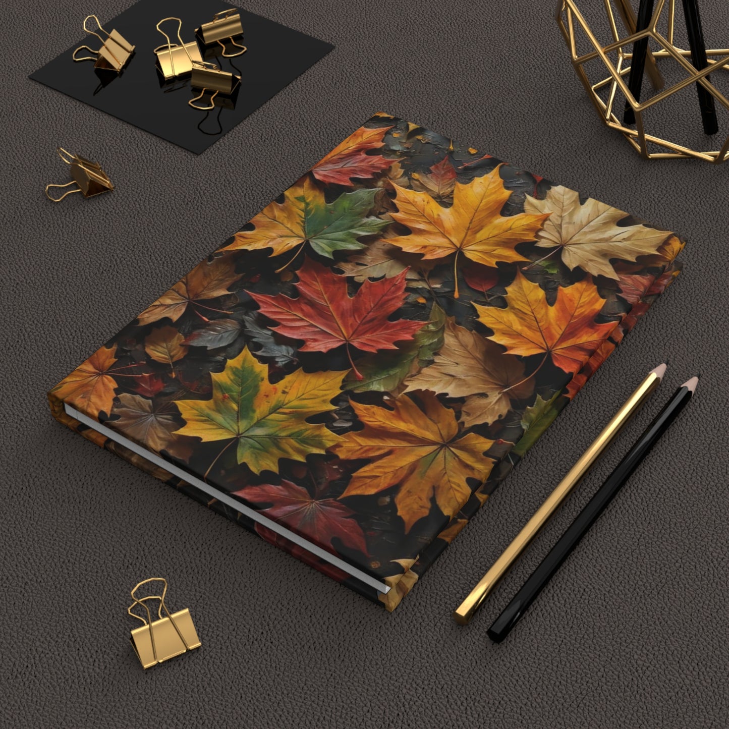Fall Leaves Collage Daily Journal - Hardcover - Your Ultimate Companion for Planning, Reflection, and Personal Growth