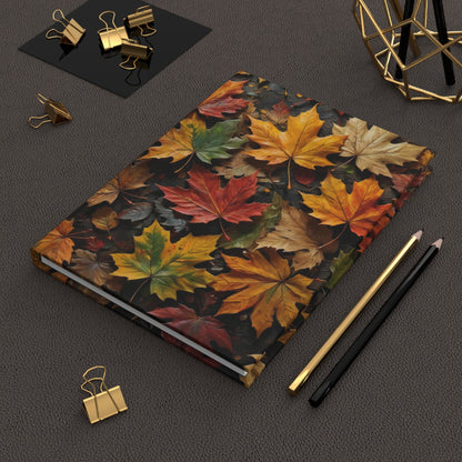 Fall Leaves Collage Daily Journal - Hardcover - Your Ultimate Companion for Planning, Reflection, and Personal Growth